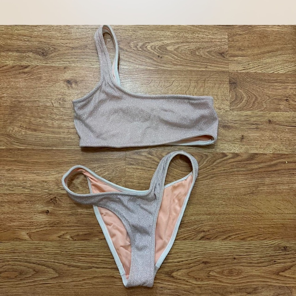 Triangl Pink Sparkly Bikini